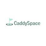Logo for CaddySpace (text and golf pin), an online marketplace connecting golf courses with advertisers. Grow your brand, increase course revenue